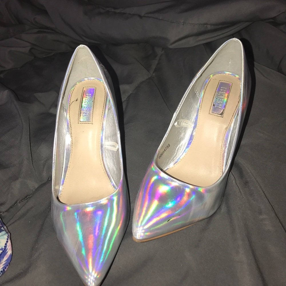 Worn shiny forever 21 heels