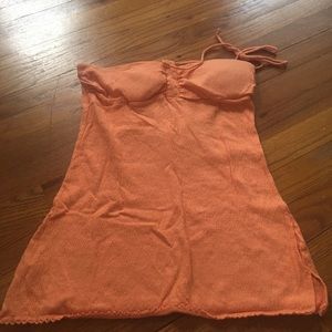 Peach tube top