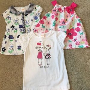 Gymboree top bundle (3tops) size 2T