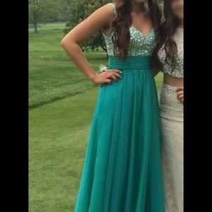 Turquoise prom dress