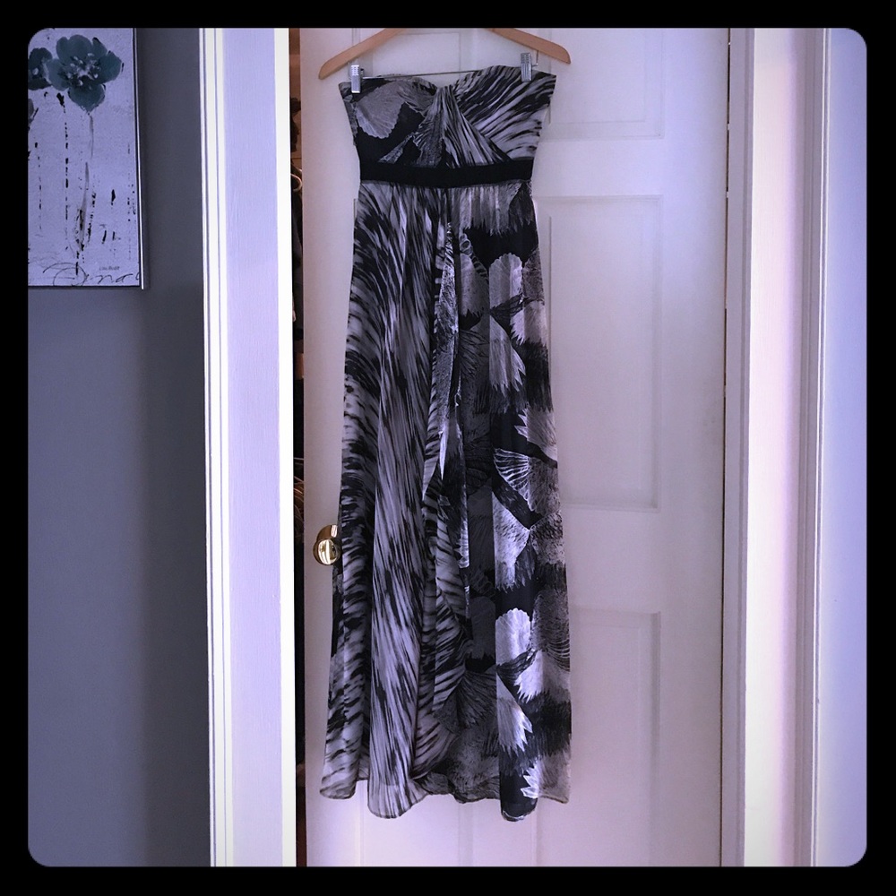 BCBG maxi strapless dress