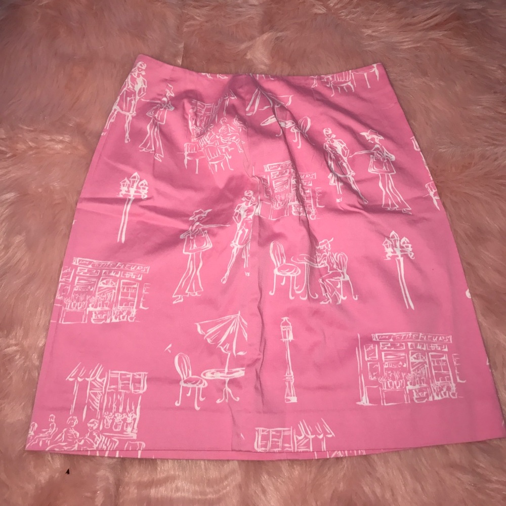 Talbots printed skirt