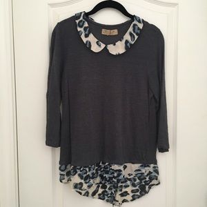 Anthropologie Twig & Perch linen sweater