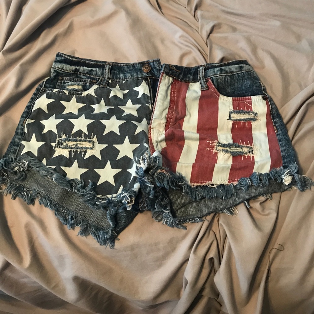 American flag shorts
