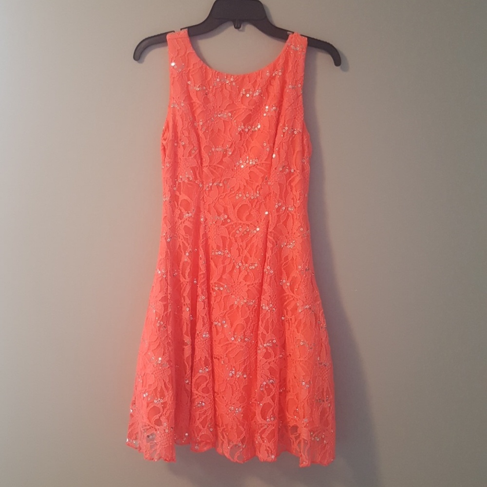 Windsor Neon pink low back dress