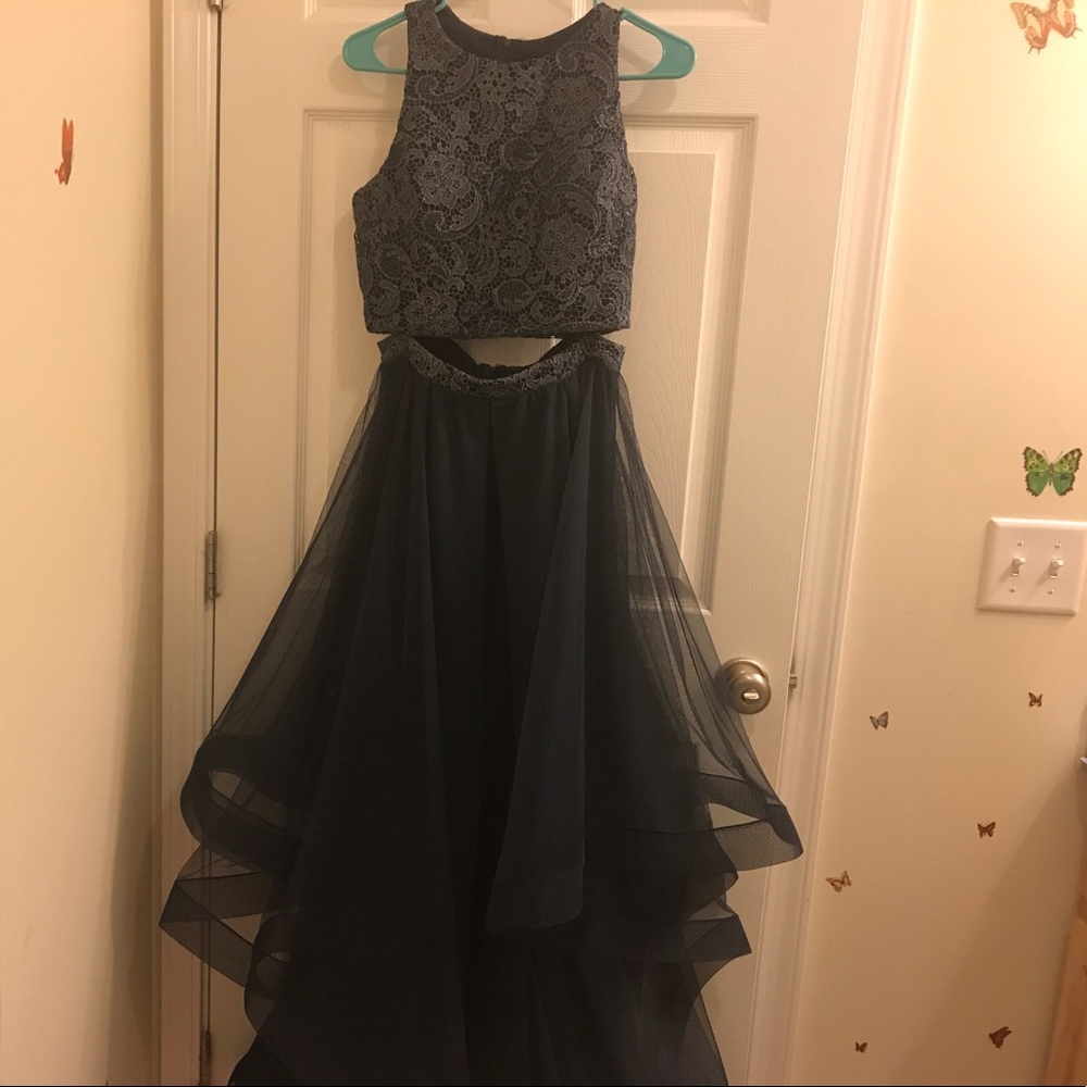 Navy prom dress