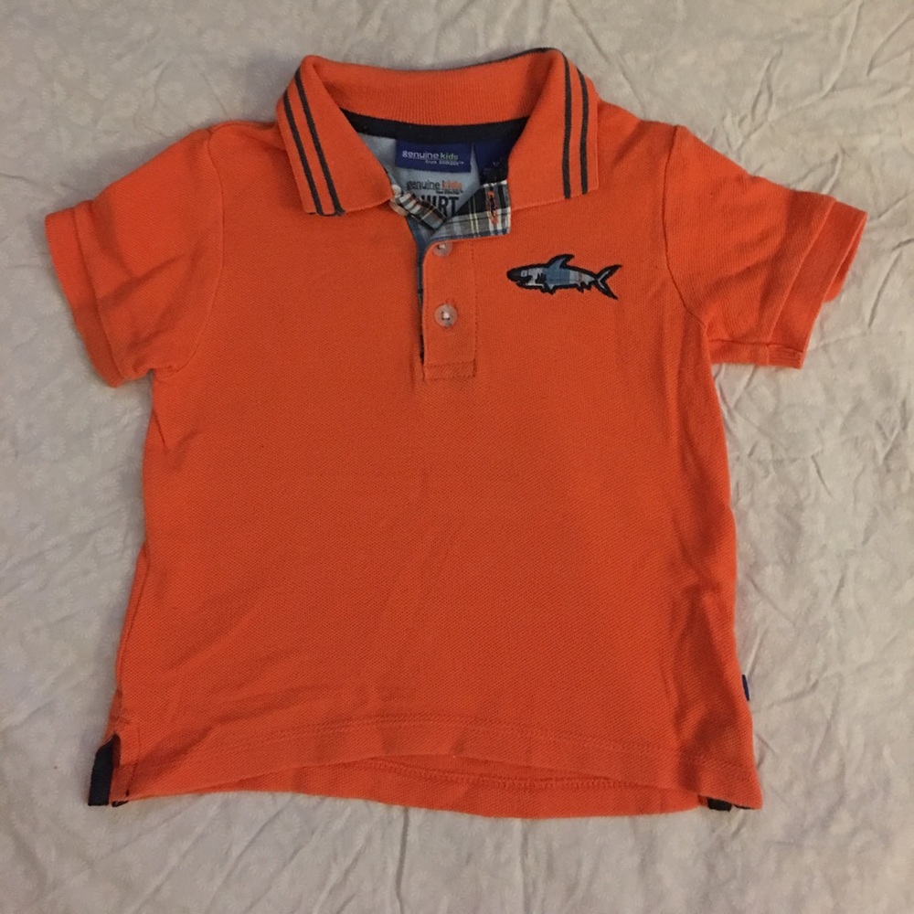 Orange shark polo