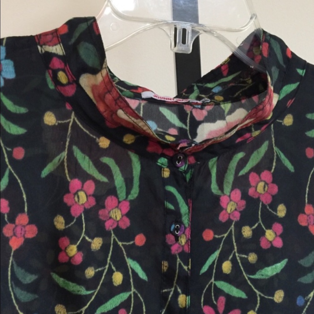 ❤️SOLD❤️JOHNNY WAS 100% Silk - Picture 2 of 3