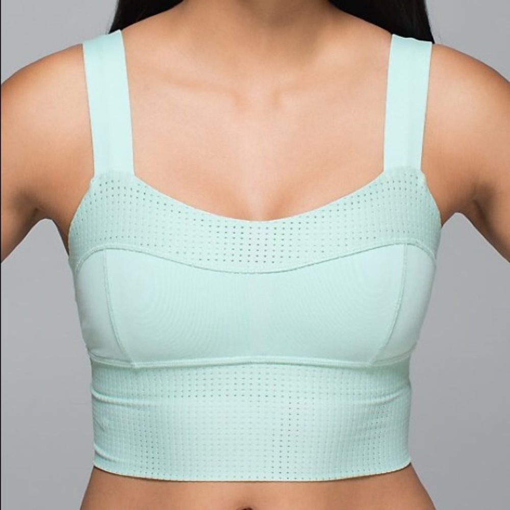 Var-City Long Line Bra - Size 8, Sea Mist