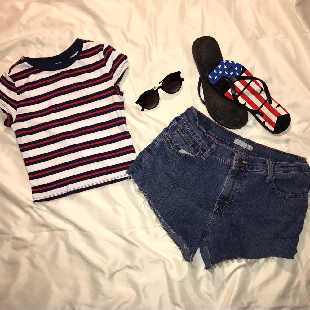 Vintage Levi High Waist Denim Shorts