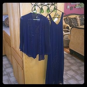 💗 Navy blue Mother of the Bride Dress 💗