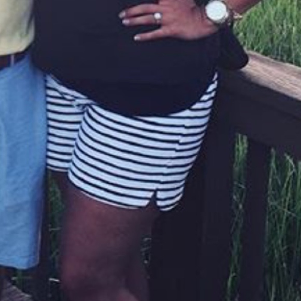 J crew Striped shorts SZ 14