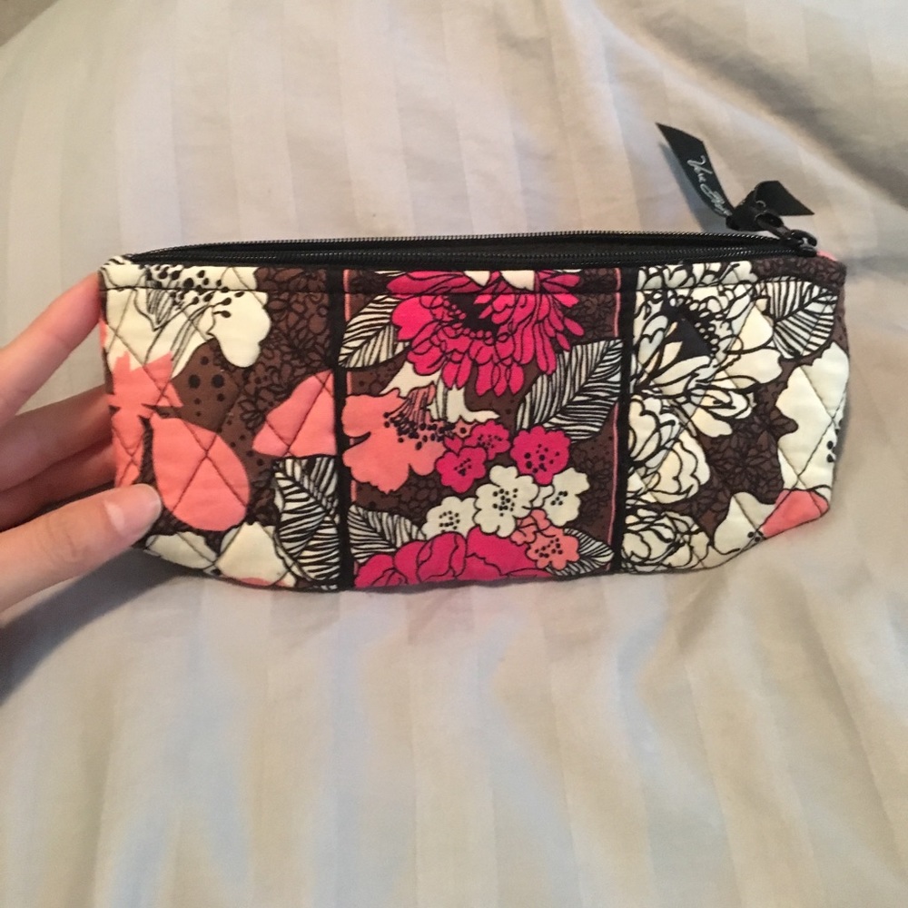Vera Bradley Mocha Rouge Small Case/Pouch/Clutch