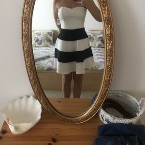 Strapless Striped Dress