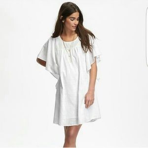 Old Navy flutter sleeve white dress