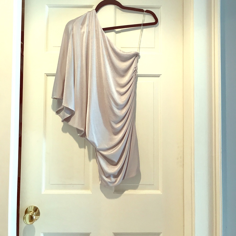 One should silver short dress