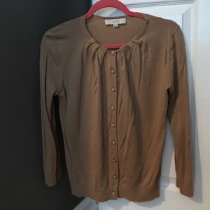 J. Crew tan cardigan