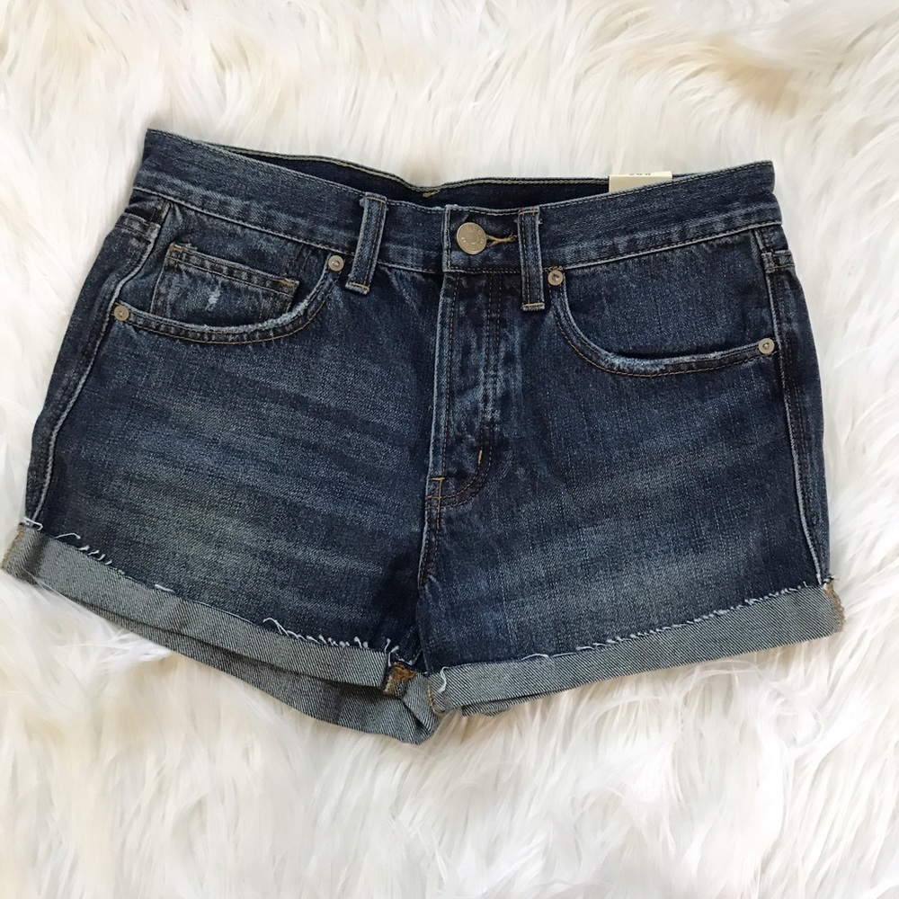 urban outfitters bdg brand new dark denim shorts