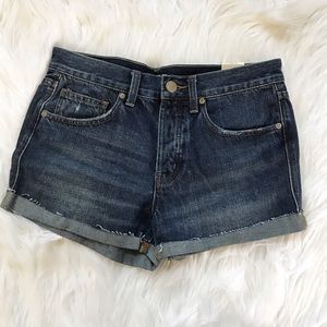 urban outfitters bdg brand new dark denim shorts