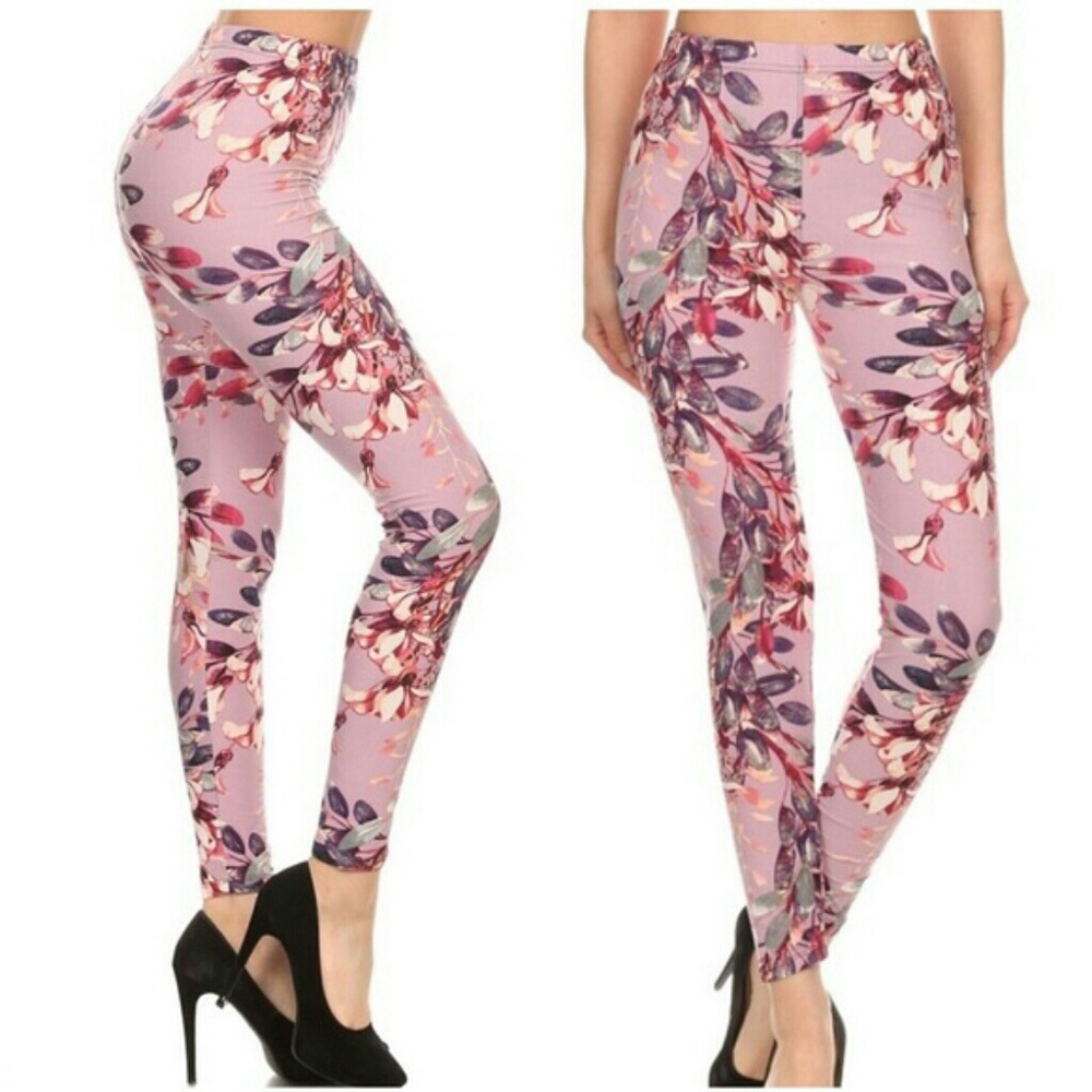 Blush Floral Leggings