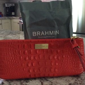 Brahmin leather clutch