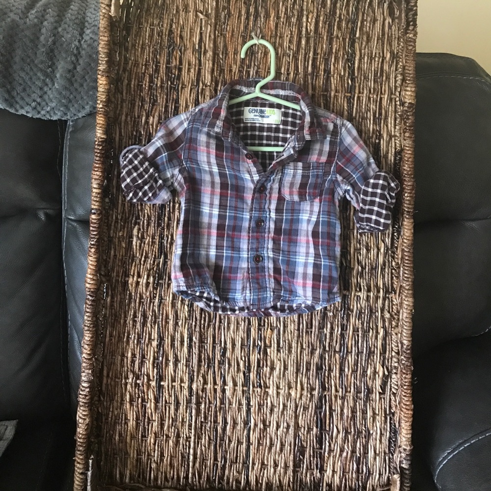 Osh Kosh Plaid Button up Shirt