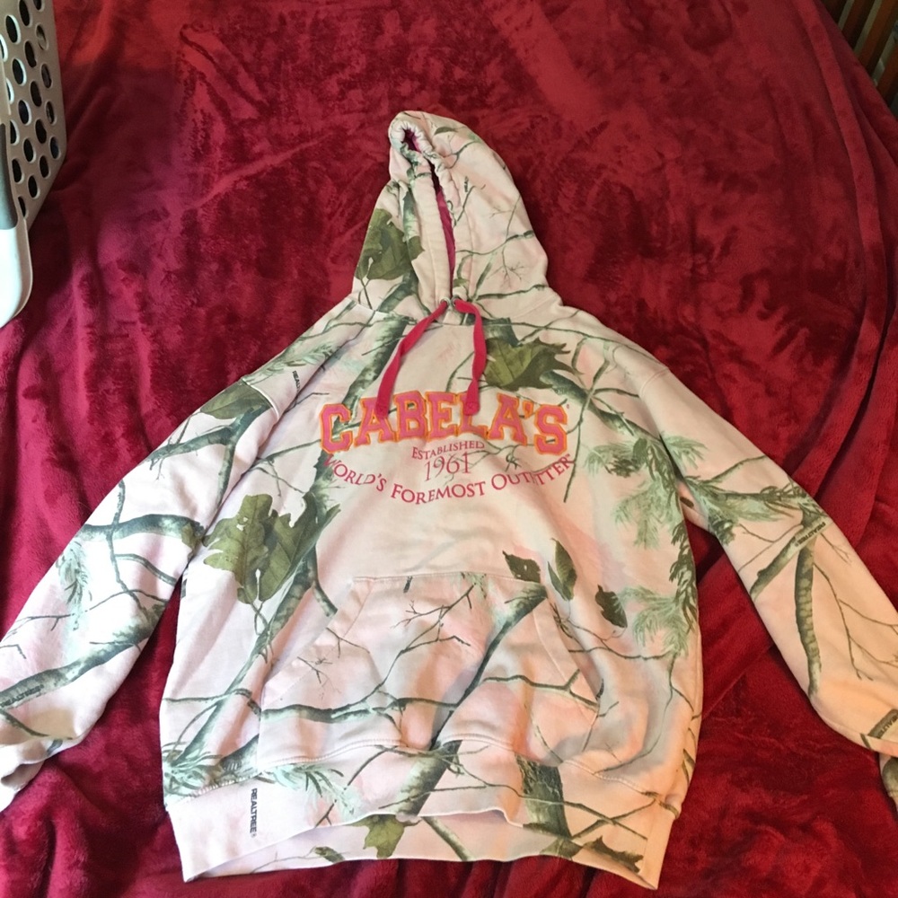 Cabela's Pink Camouflage sweatshirt
