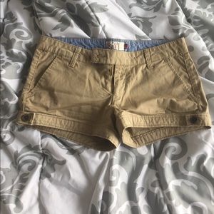 Tan shorts. Size: 5