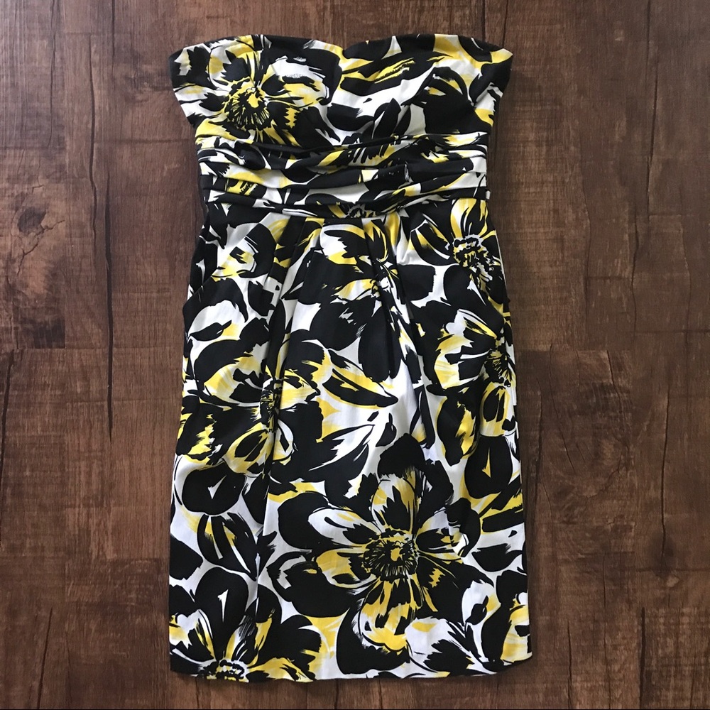 Floral Strapless Dress - Tropical Dress - Hawaiian Dress with Pockets