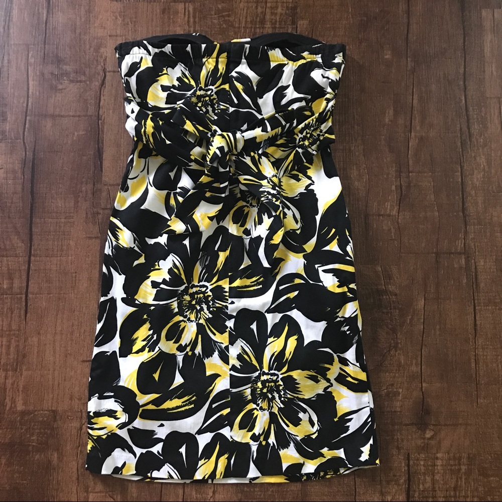 Floral Strapless Dress - Tropical Dress - Hawaiian Dress with Pockets - Picture 2 of 3