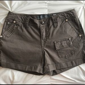 Miss me brown cargo shorts