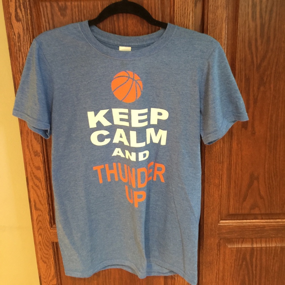 Thunder basketball t-shirt