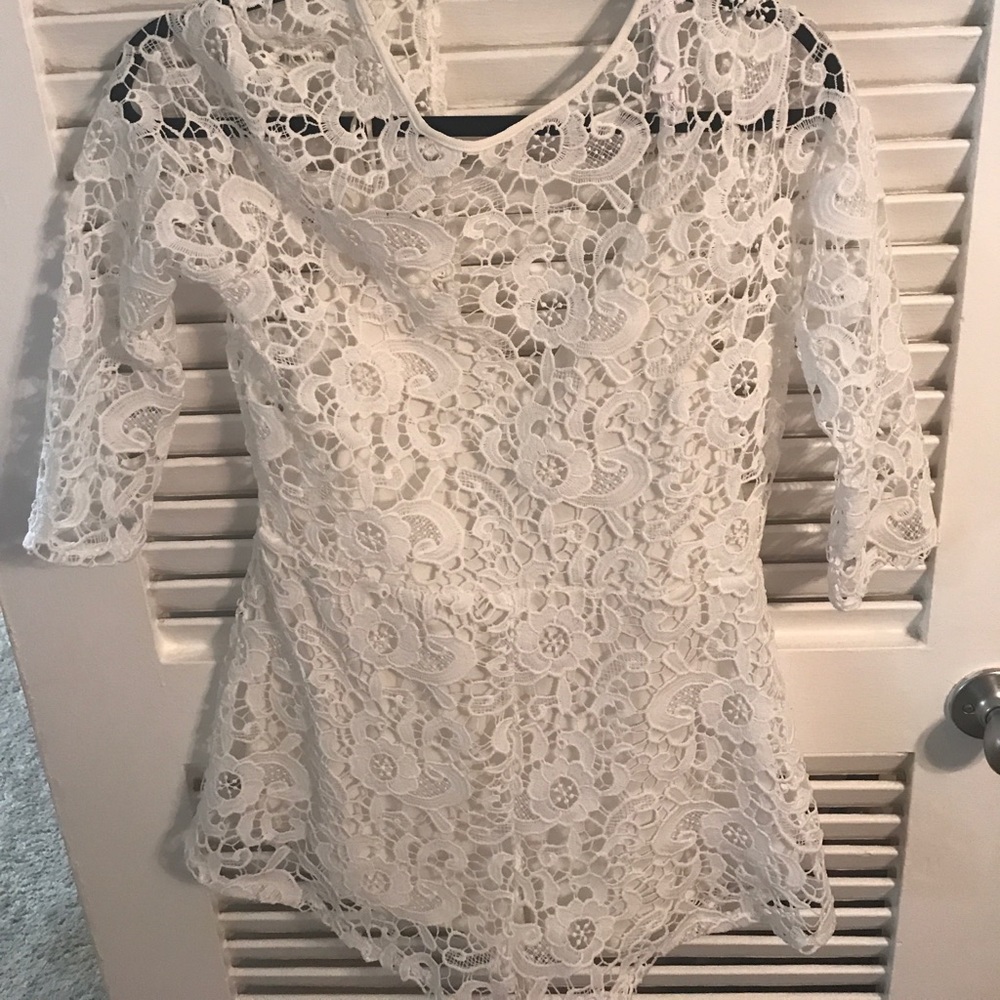 White Zara romper!
