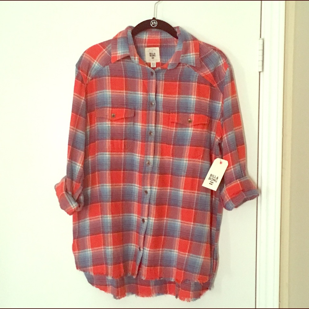 Billabong plaid top