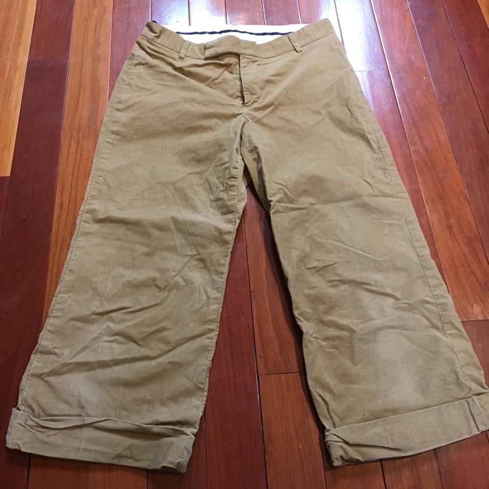 GAP Corduroy Tan Capri Cuffed Pants!