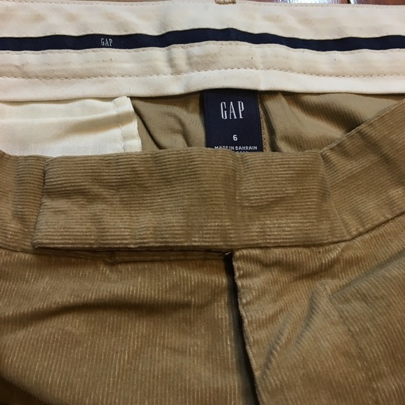 GAP Corduroy Tan Capri Cuffed Pants! - Picture 2 of 4