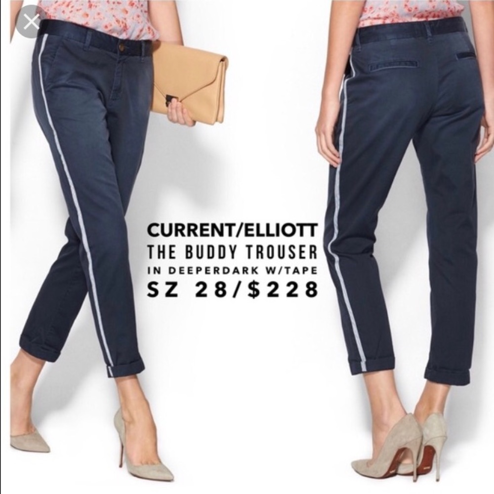 Current Elliott Buddy Trouser Size 28
