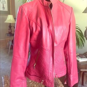 100% Vegan red 🔥New Jacket by Johnny