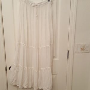 White Broomstick Skirt