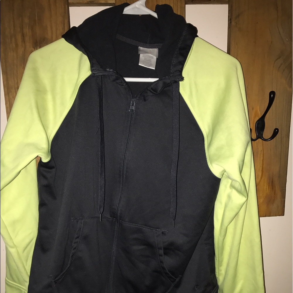 Bright zip up jacket!