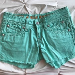 Mint Rock Revival Jean Shorts
