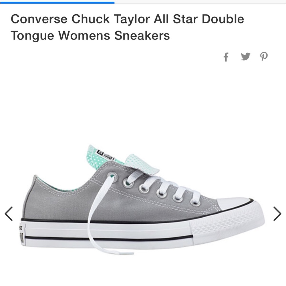 Chuck Taylor Converse Gray and White.