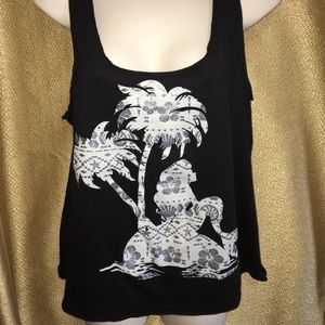 Little Mermaid sparkly Disney Tank Top
