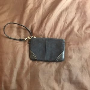 Black Coach wristlet