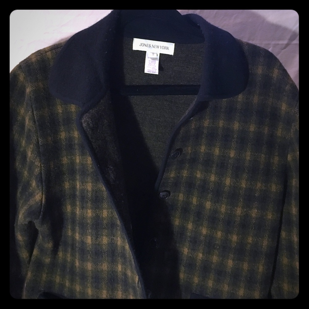 Jones New York 100% Merino Wool Jacket