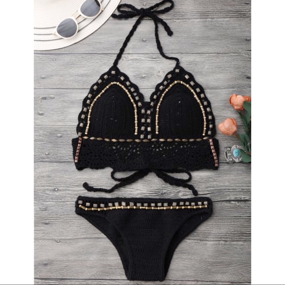 *BRAND NEW* Beaded Crochet Bikini