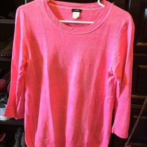 J crew tipi sweater pink