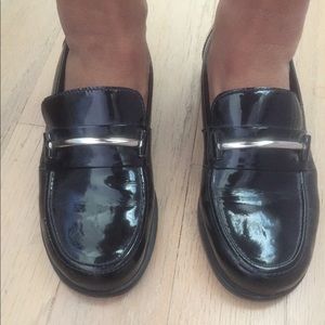 Vintage Nine West Black Patton Loafers