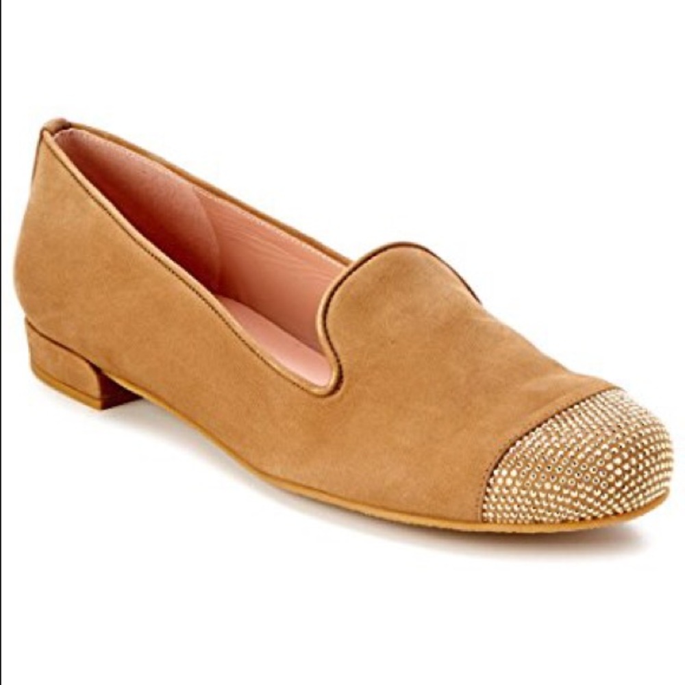 Stuart Weitzman Lingo Nubuck Smoking Loafer