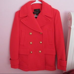 NWOT J.Crew Stadium Cloth Peacoat